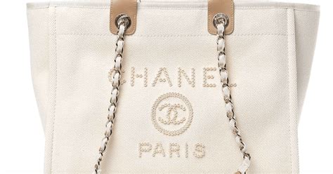 how to spot a fake chanel deauville tote|chanel deauville tote large size.